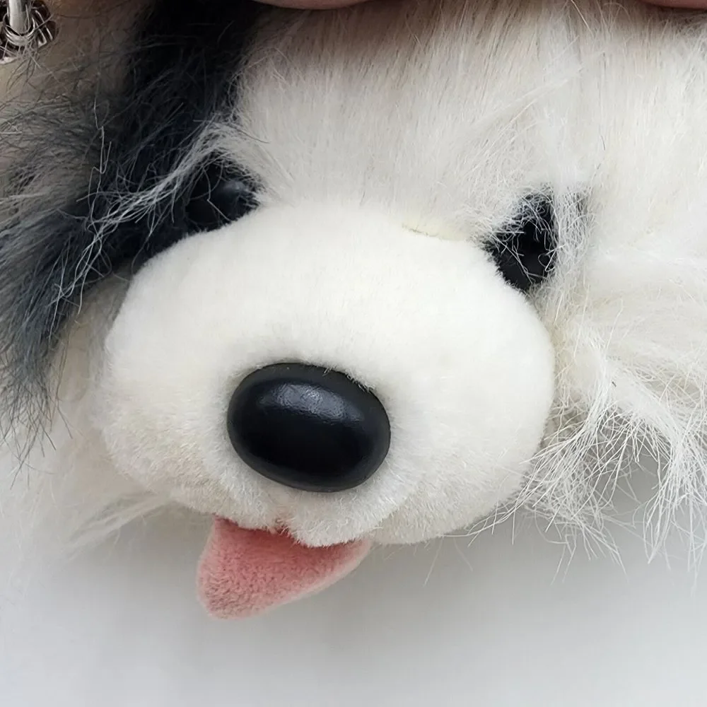 Vintage SHEEP DOG‎ Ganz Heritage Collection GOOGLES White Gray Plush 16